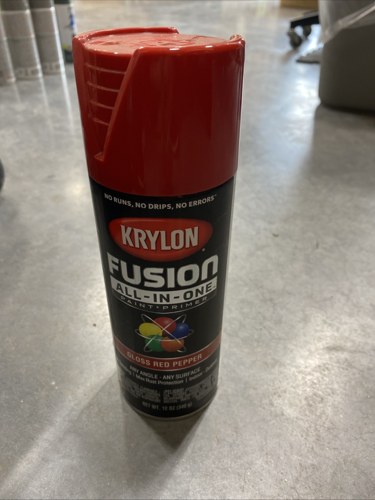 Krylon Red Pepper 12 oz Aerosol Spray Paint – Indoor/Outdoor Rust Protection
