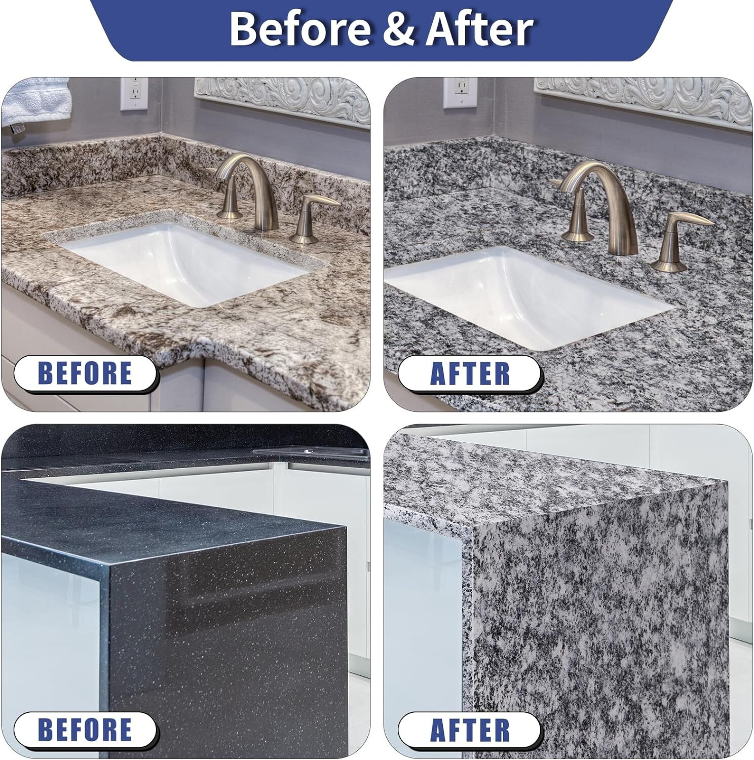 Epoxy Countertop Paint Kit – Granite Counter Top Refinishing Paint Kit for Ki…