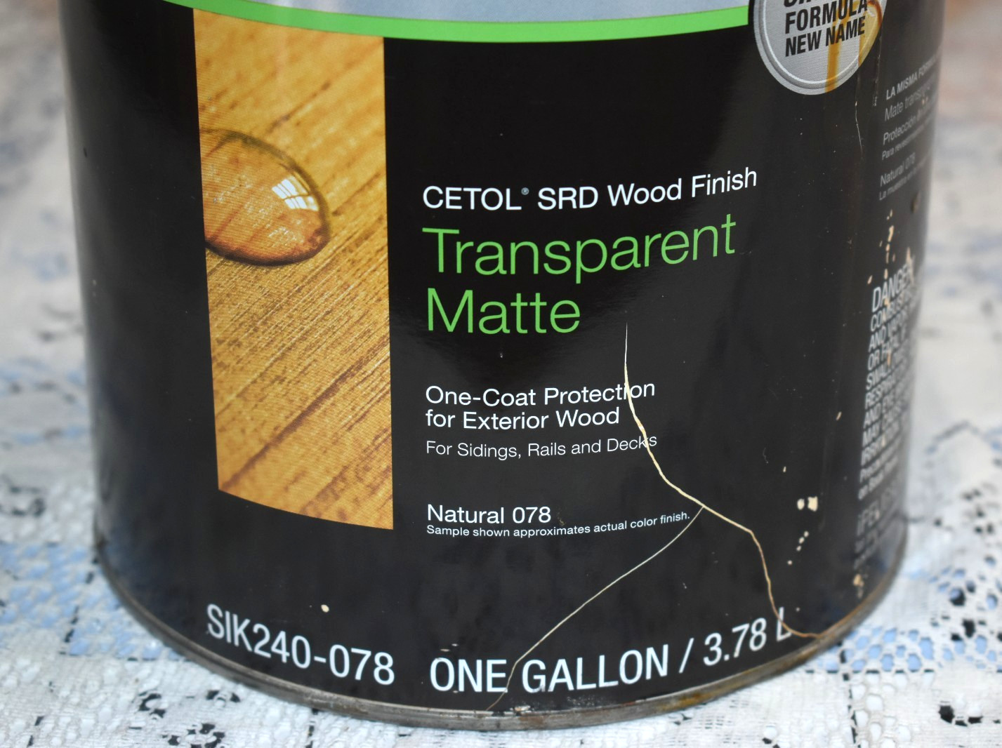PPG Proluxe Cetol SRD Transparent Matte 1 Gallon. Cedar 078 (Natural)