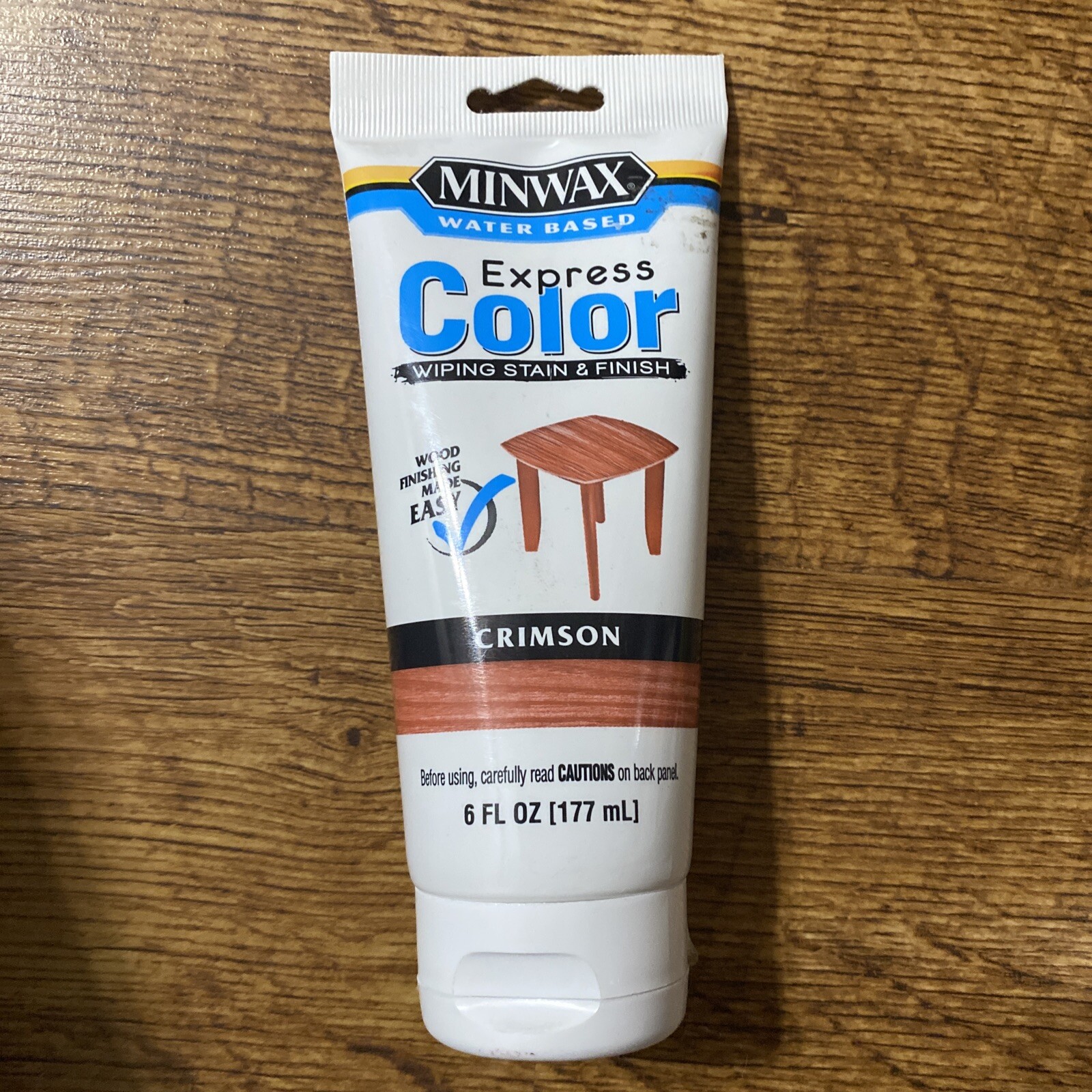 Minwax Express Color Wiping Stain and Finish, Crimson 6oz NEW 308054444 Low Odor
