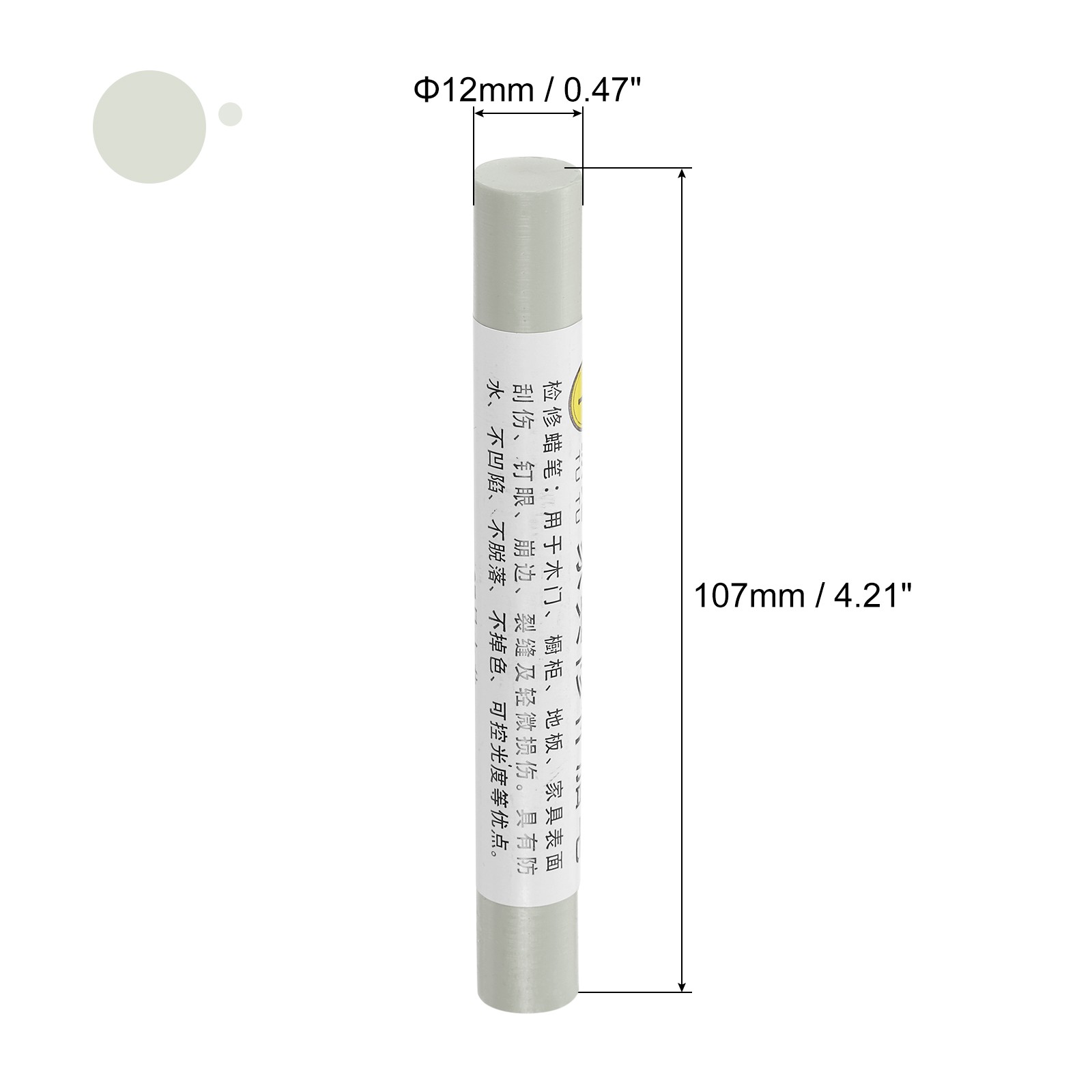 Furniture Repair Crayons Wax Filler Stick, 5Pcs Pen Marker, Autumn Dew White