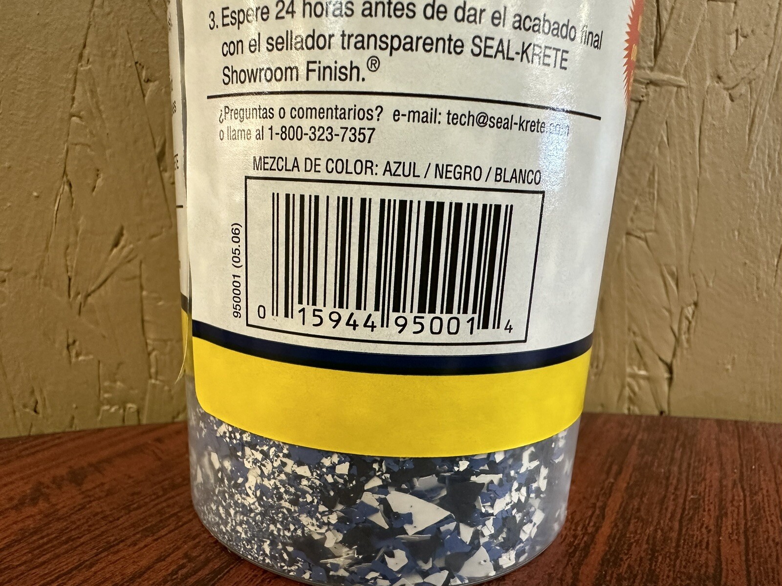 Sealkrete Epoxy-Seal Decorative Flakes, Epoxy Floor Flakes, Blue/Black/White, 1#