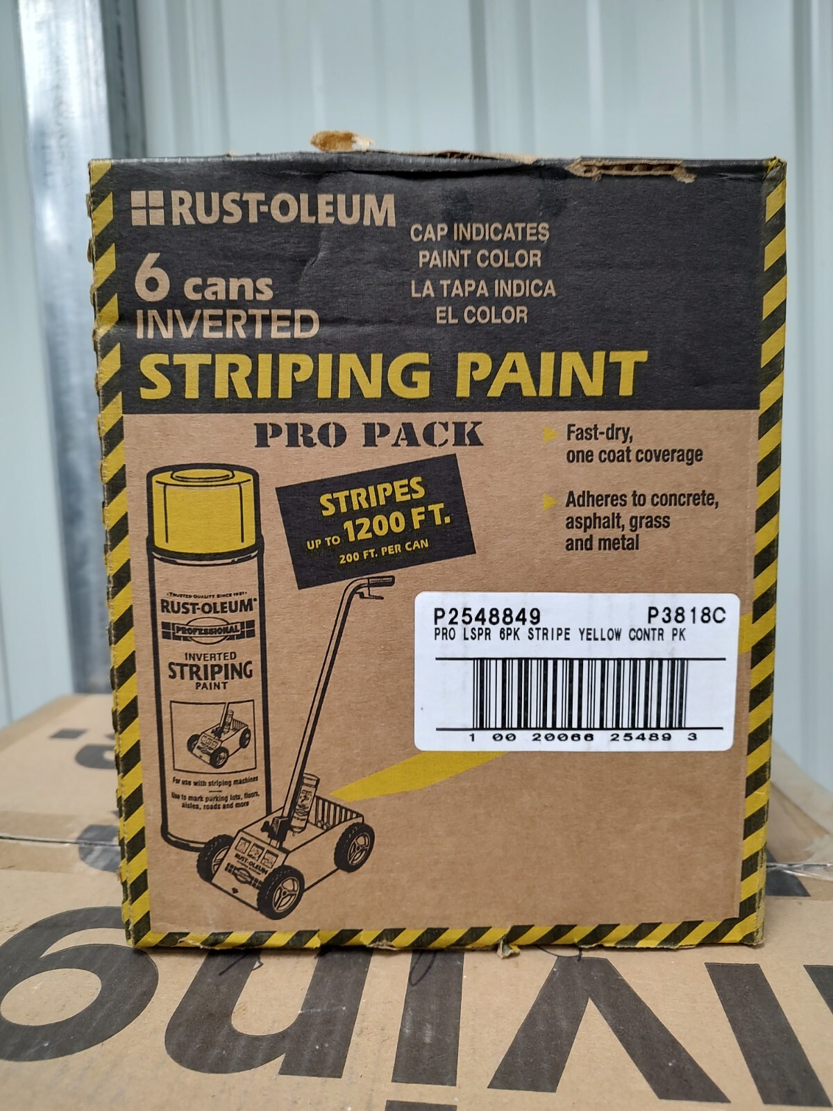 18 Oz. Flat Traffic Yellow Inverted Striping Spray Paint (contractor 6-pack) |