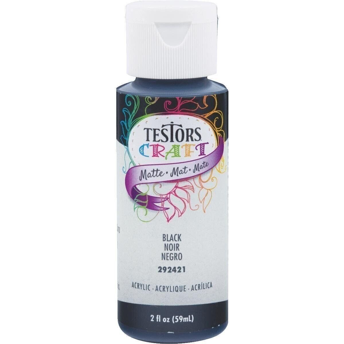 Testors 2Oz Craft Black Paint
