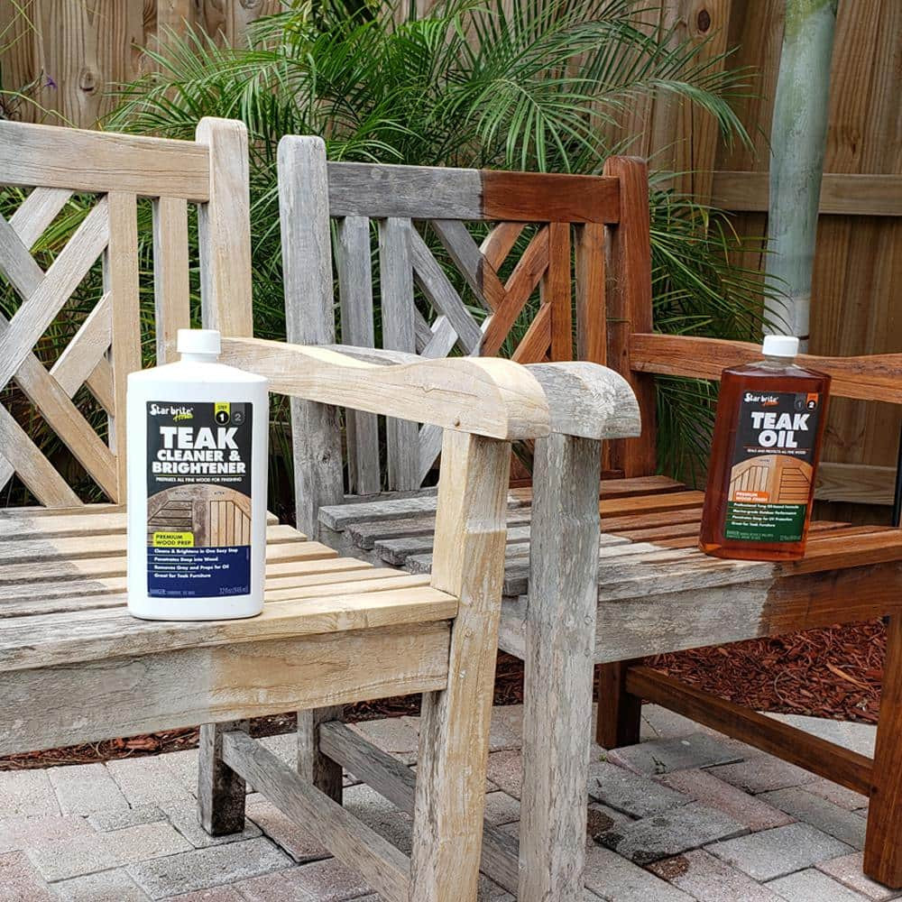 32 Fl. Oz. Premium Teak Oil Easy to apply Sealer Fast Drying Preserver Clear New