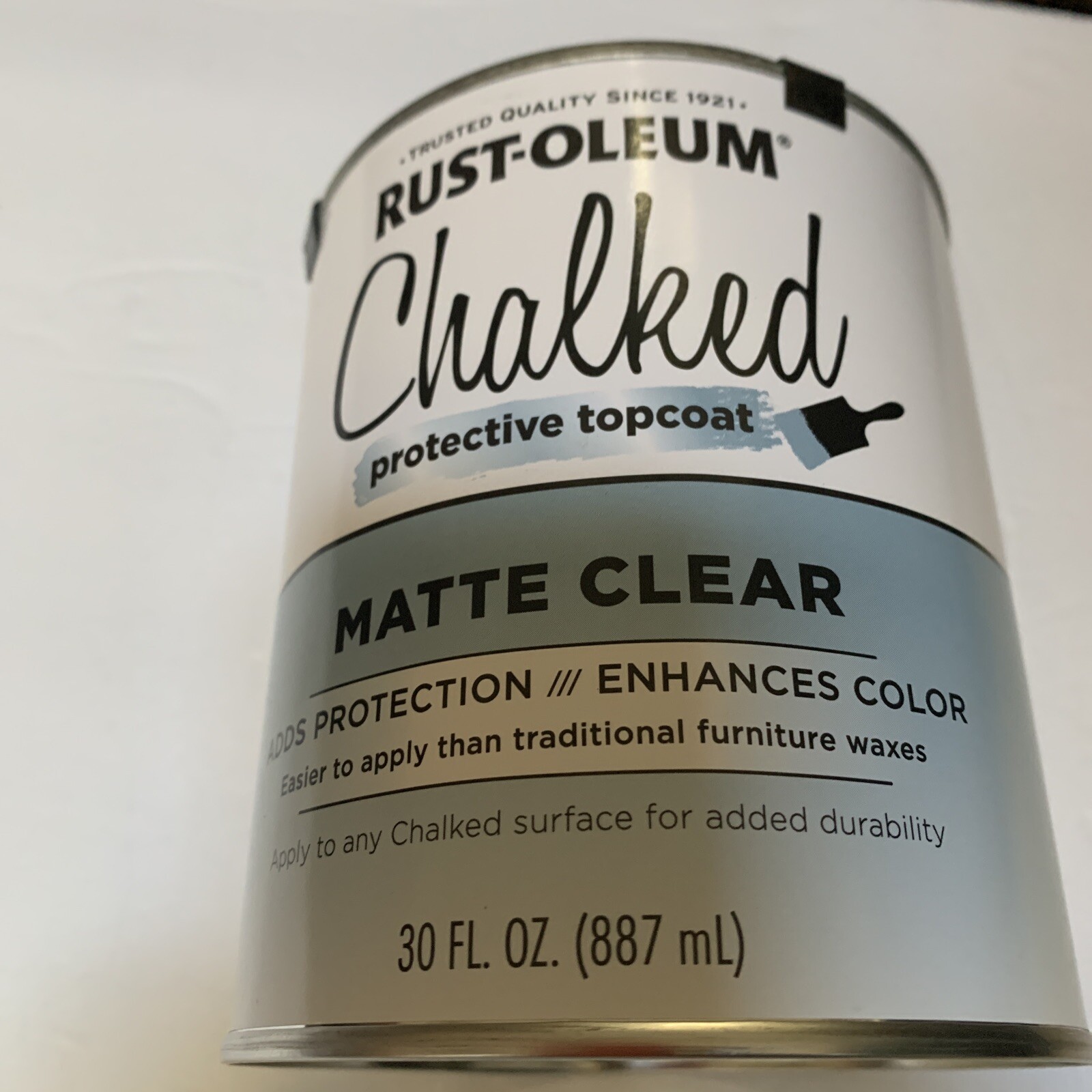 Rust-Oleum 287722 Chalked protective topcoat Matte CLEAR 30oz