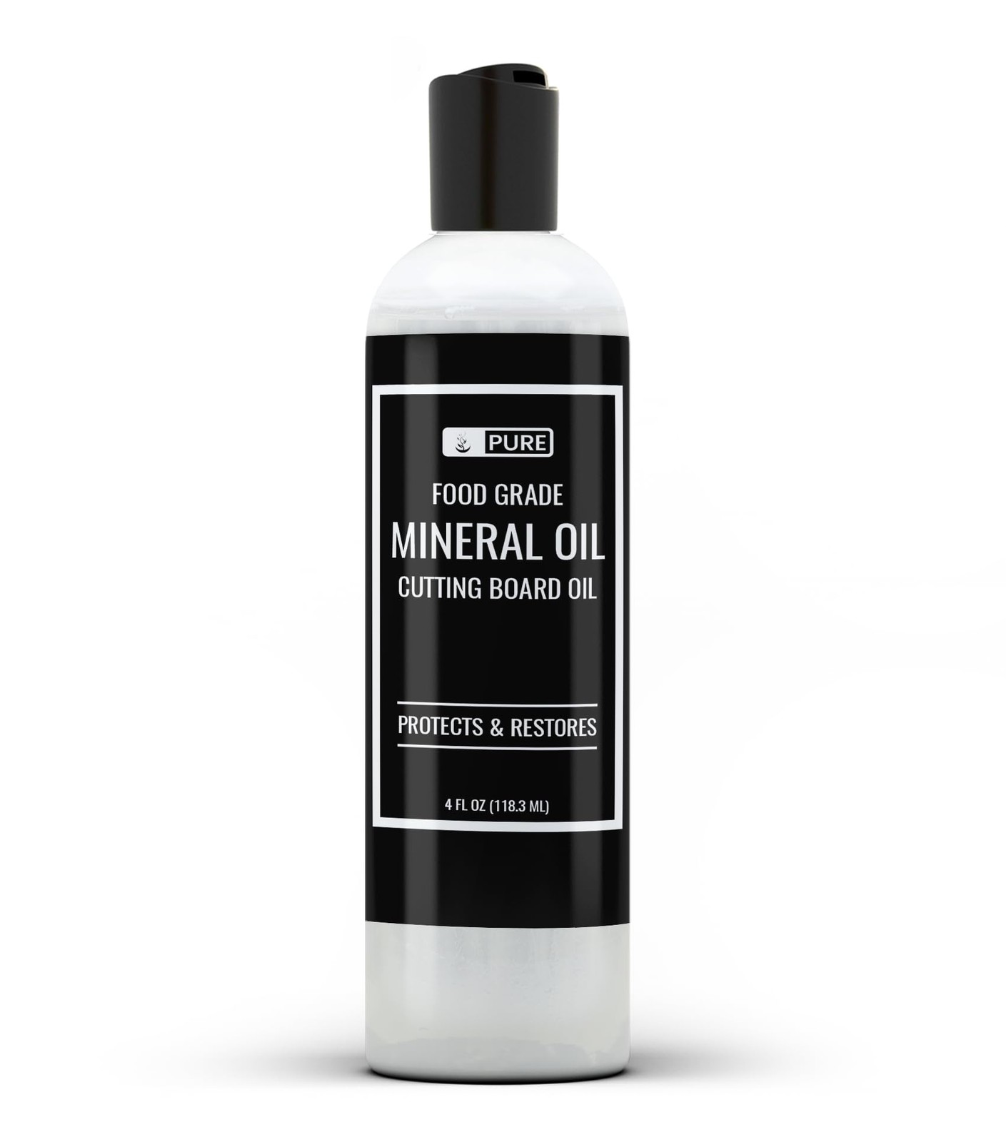 PURE ORIGINAL INGREDIENTS Mineral Oil (4 fl oz) for 4 Fl Oz (Pack of 1)