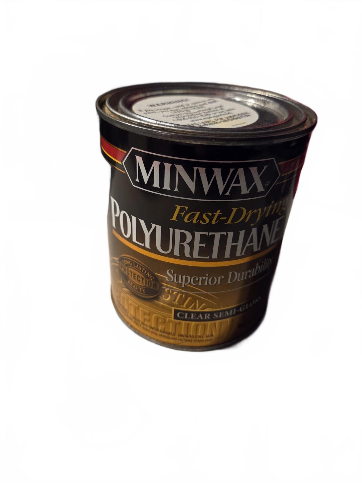 Minwax Fast-Drying Polyurethane | Clear Semi-Gloss – 1 Quart – NOS