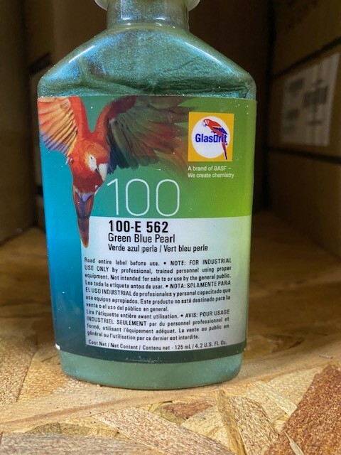 Glasurit 100-E-562, Green Blue Pearl, 0.5 L / 16.9 oz, EXP 03/15/2025