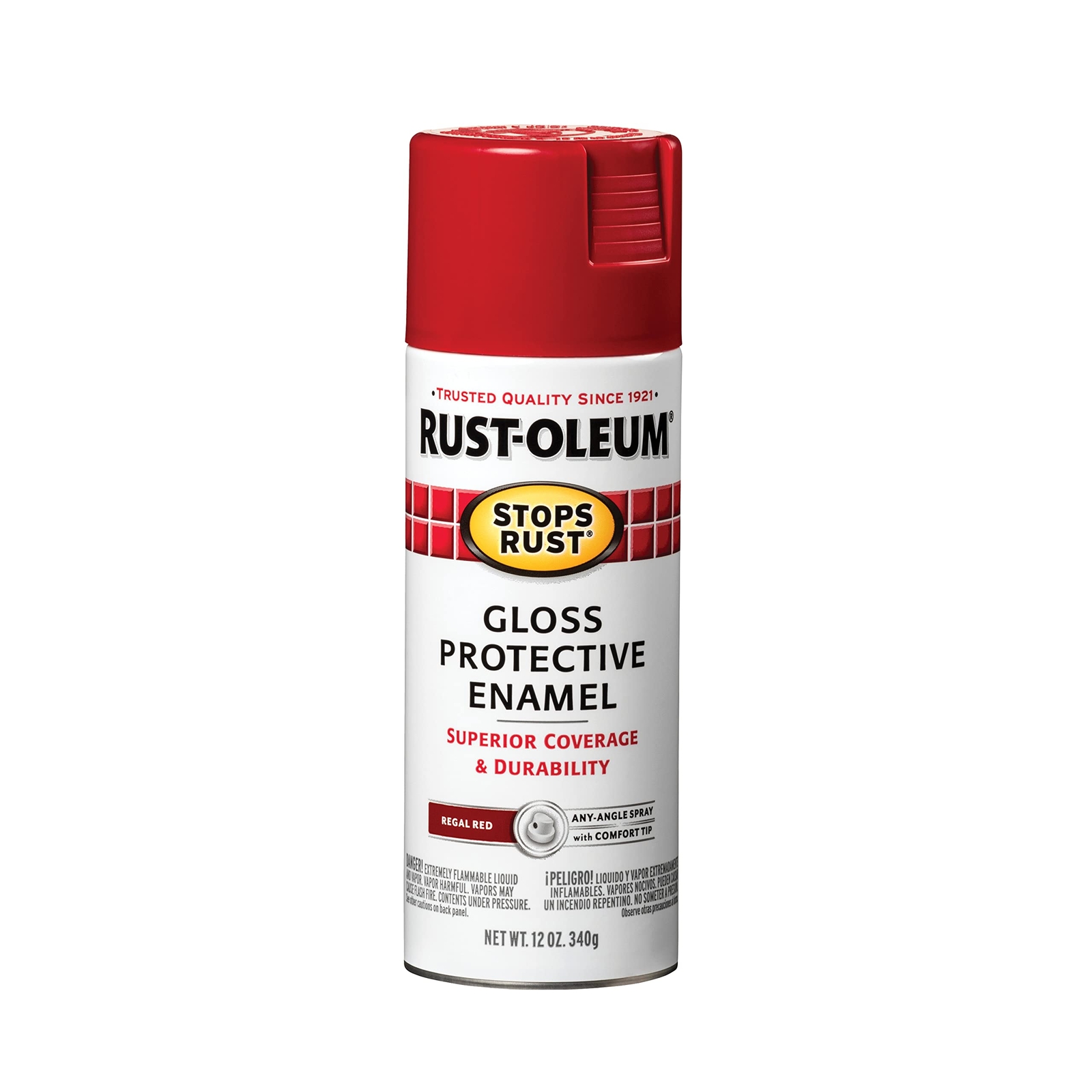 Rust-Oleum 7765830 Stops Rust Spray Paint, 12-Ounce, Gloss Regal Red