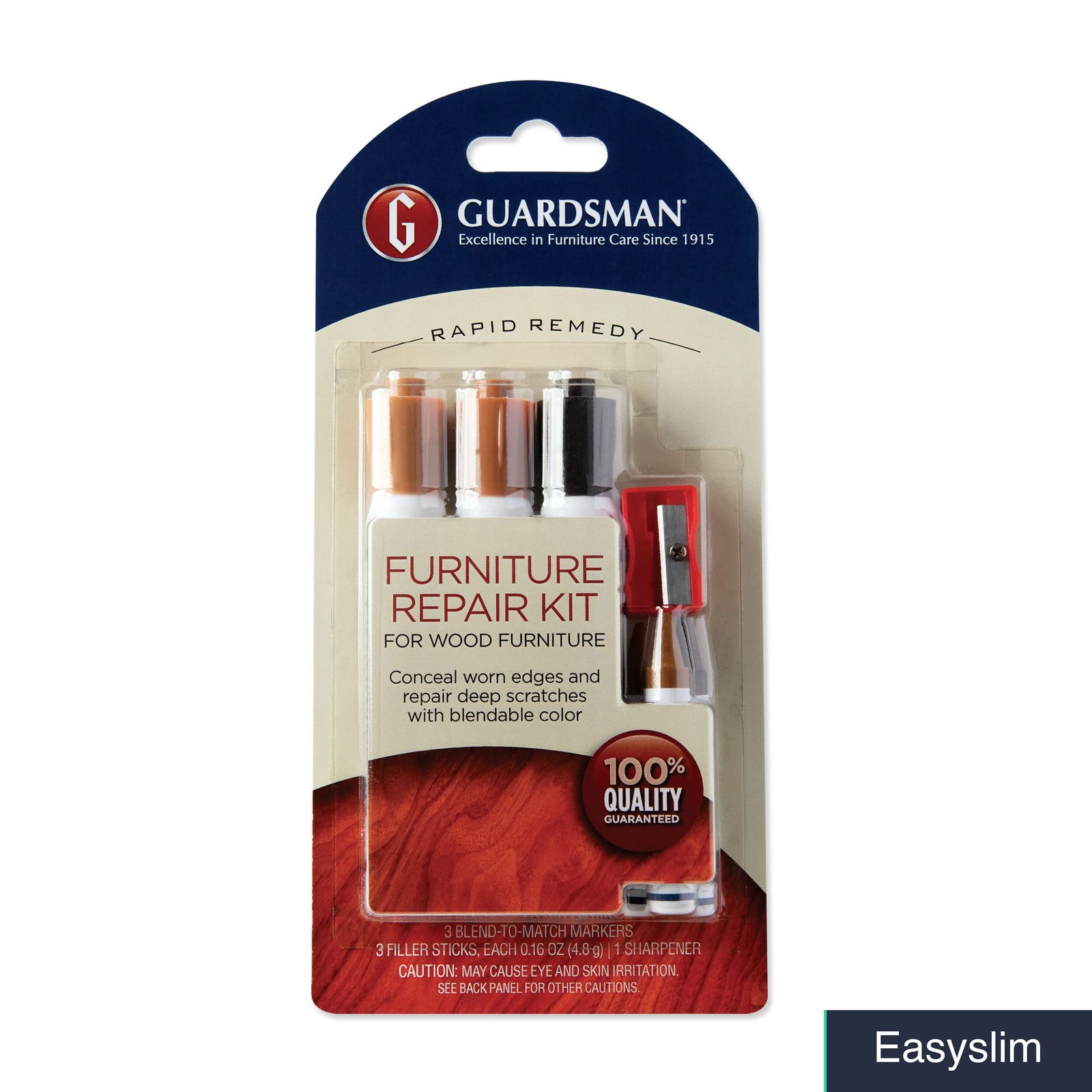 Wood Furniture Repair Kit Markers Wax Filler Sticks 3 Brown Tones
