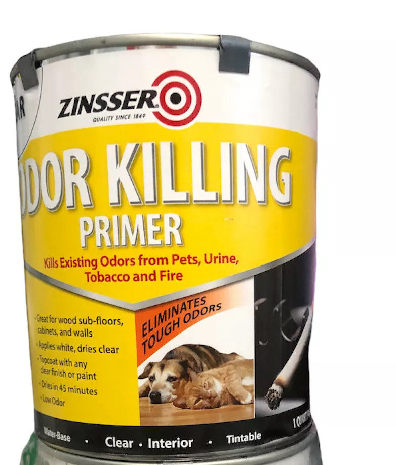 (Pack of 2) Zinsser Clear Primer For All Surfaces 1 qt. Pets,Urine,Tobacco,.