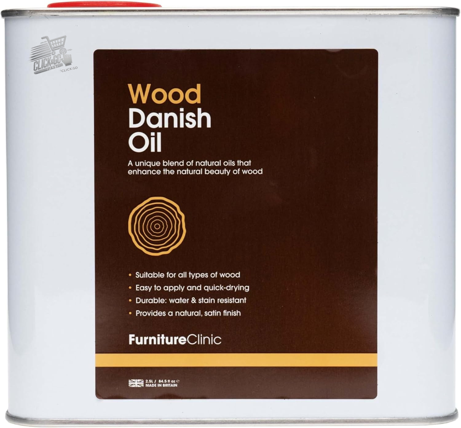 Danish Wood Oil 2500ml Satin Finish Protective Interior Outdoor Furniture