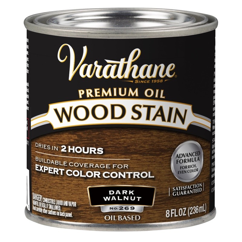Oil-Based Interior Wood Stain Deep Finish Furniture Cabinets Doors 4 Pack New