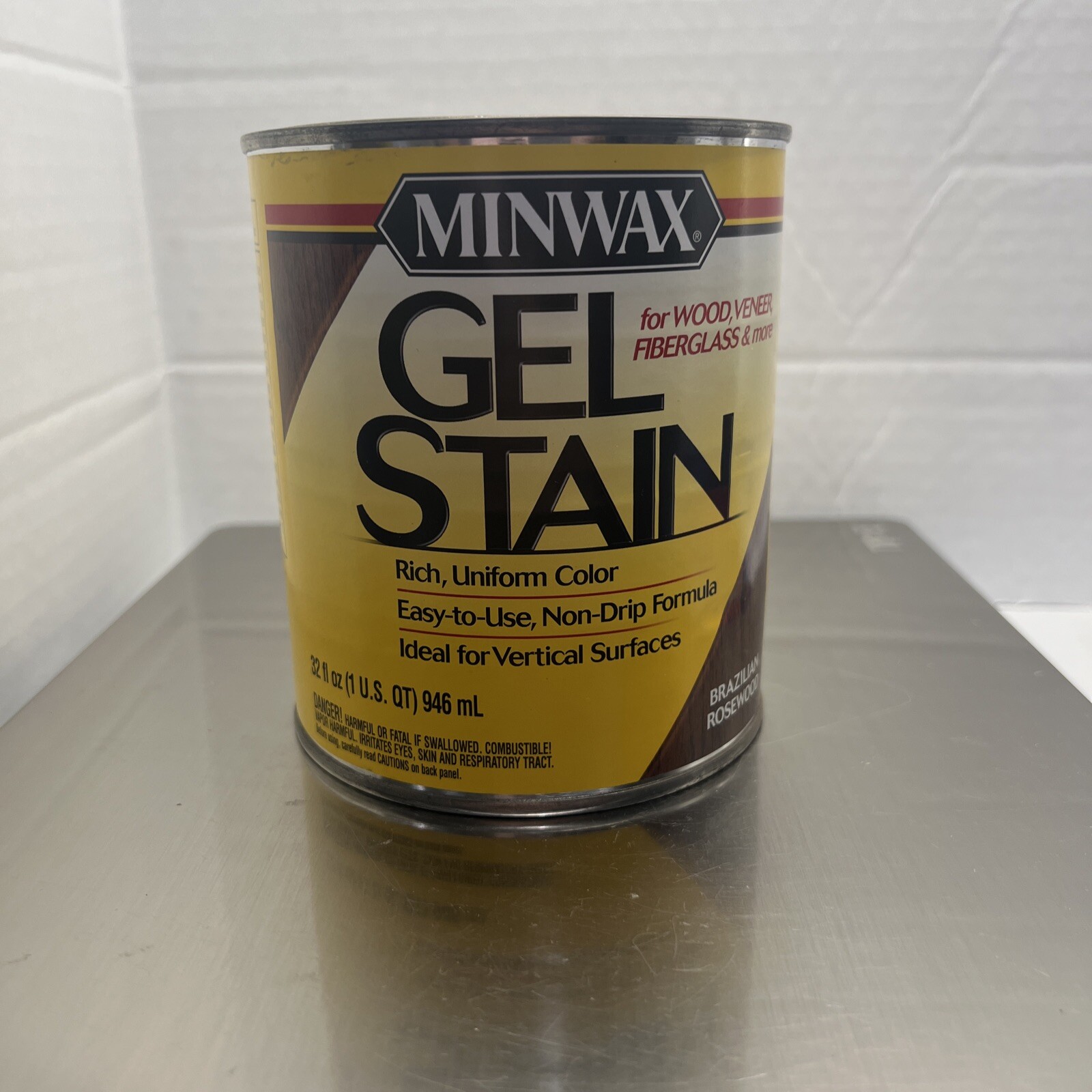 Minwax Gel Stain for Interior Wood Surfaces 1QT Brazilian Rosewood Discontinued