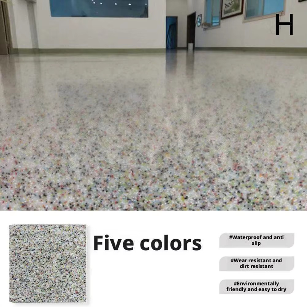 Louis Forest Epoxy Floor Paint, High-Gloss Marble Finish, Waterproof, Water-Base