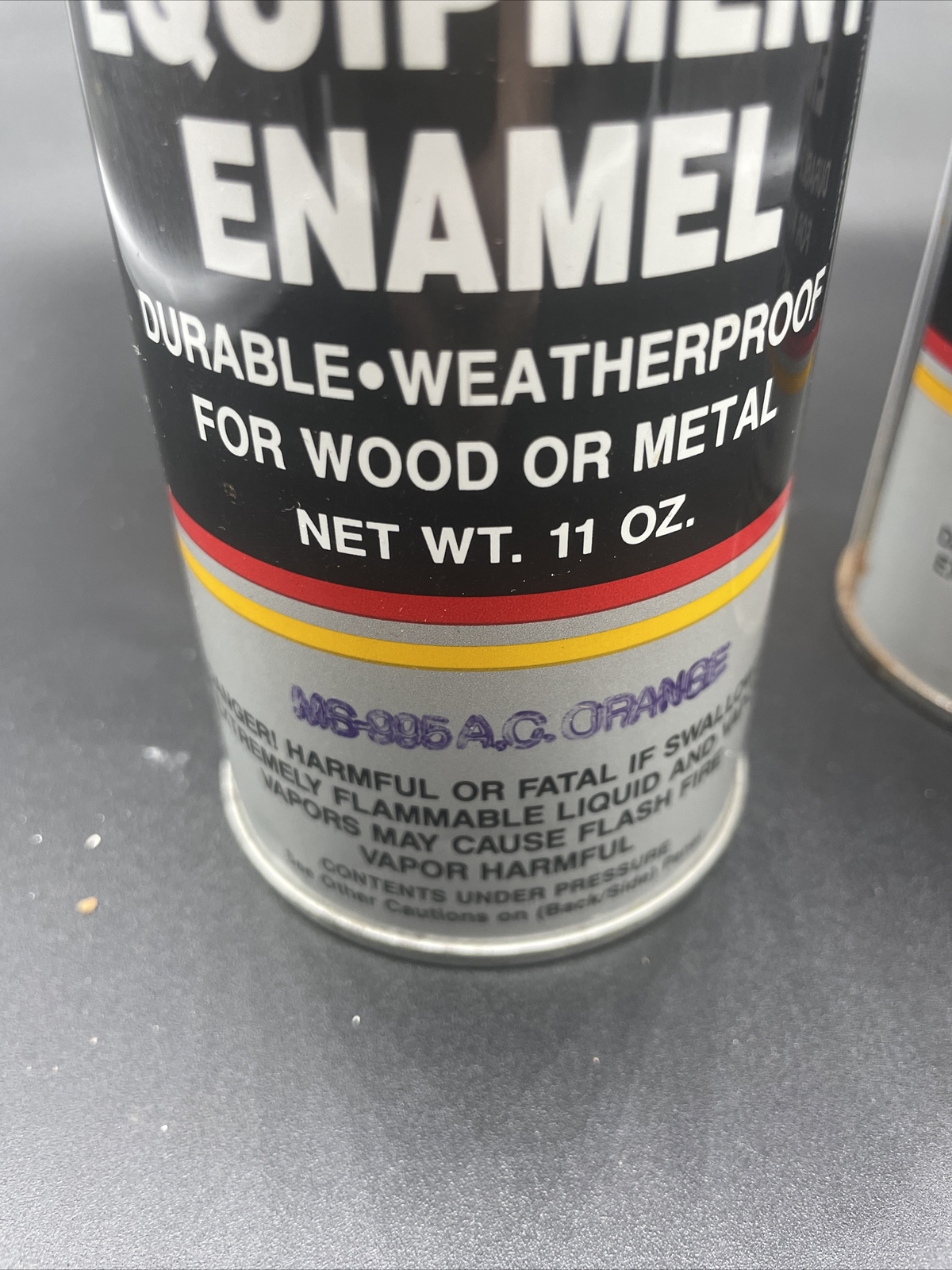 Majic Equipment Enamel Spray Vtg MS-995 AC ORANGE