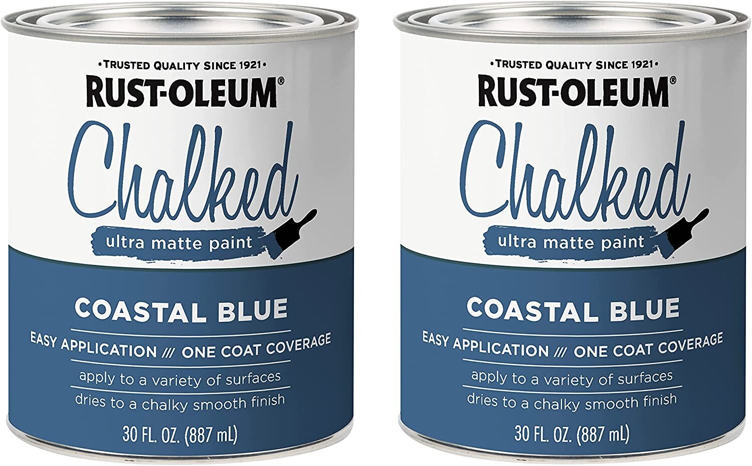 Rust-Oleum 329207 Ultra Matte Interior Chalked Acrylic Paint 30 oz Pack of 2