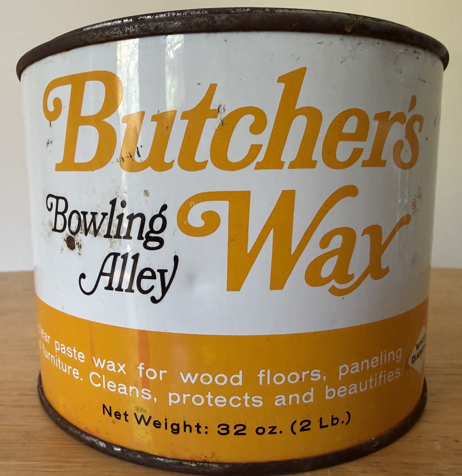 Butchers Bowling Alley Wax Clear Paste Wax White Diamond 2 Lb Can