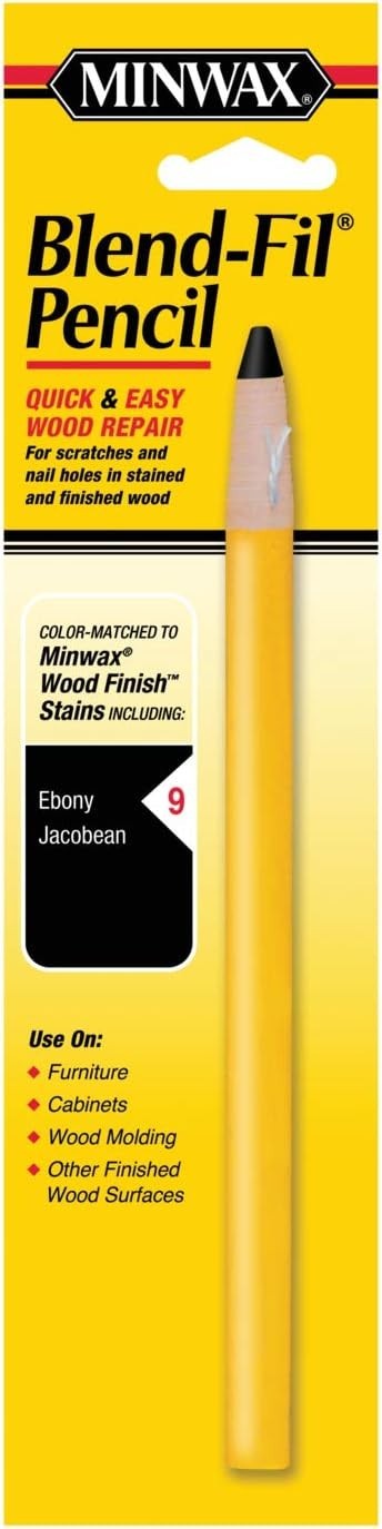 110096666 No 9 Blend-Fil Wood Repair Stain Pencil, Ebony Jacobean