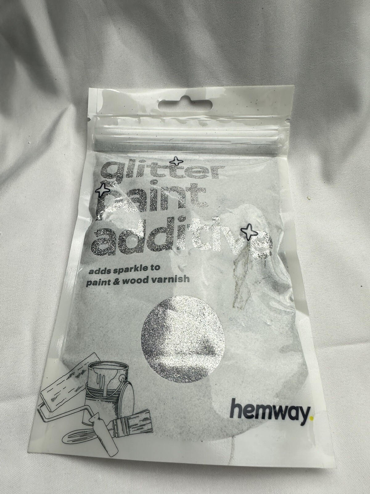 Hemway Glitter Paint Varnish Additive Silver Gold Holo Holographic 3.5 oz NEW