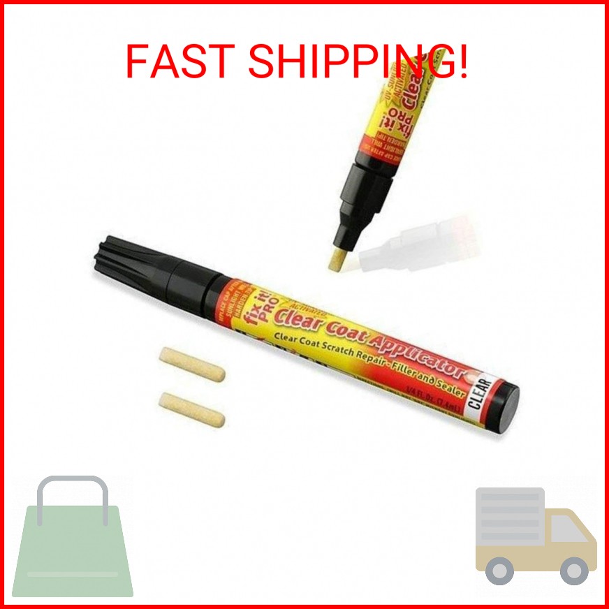 Fix It Pro Clear Coat Scratch Repair Filler & Sealer Painting Pen Clear Car Coat