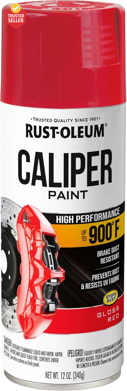 251591 Caliper Spray Paint, 12 Oz, Red
