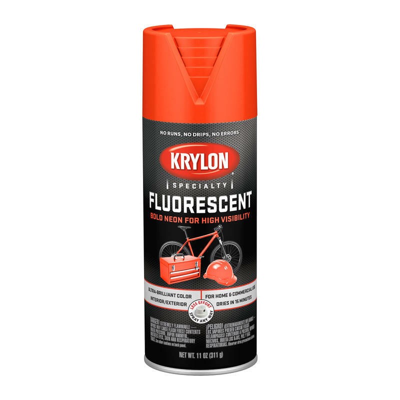 Krylon Paint Spray Flourescent Red 11 oz K03101