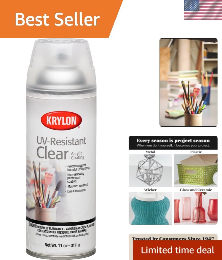 Gallery Series 11oz UV-Resistant Clear Coating Aerosol for Artwork Finish
