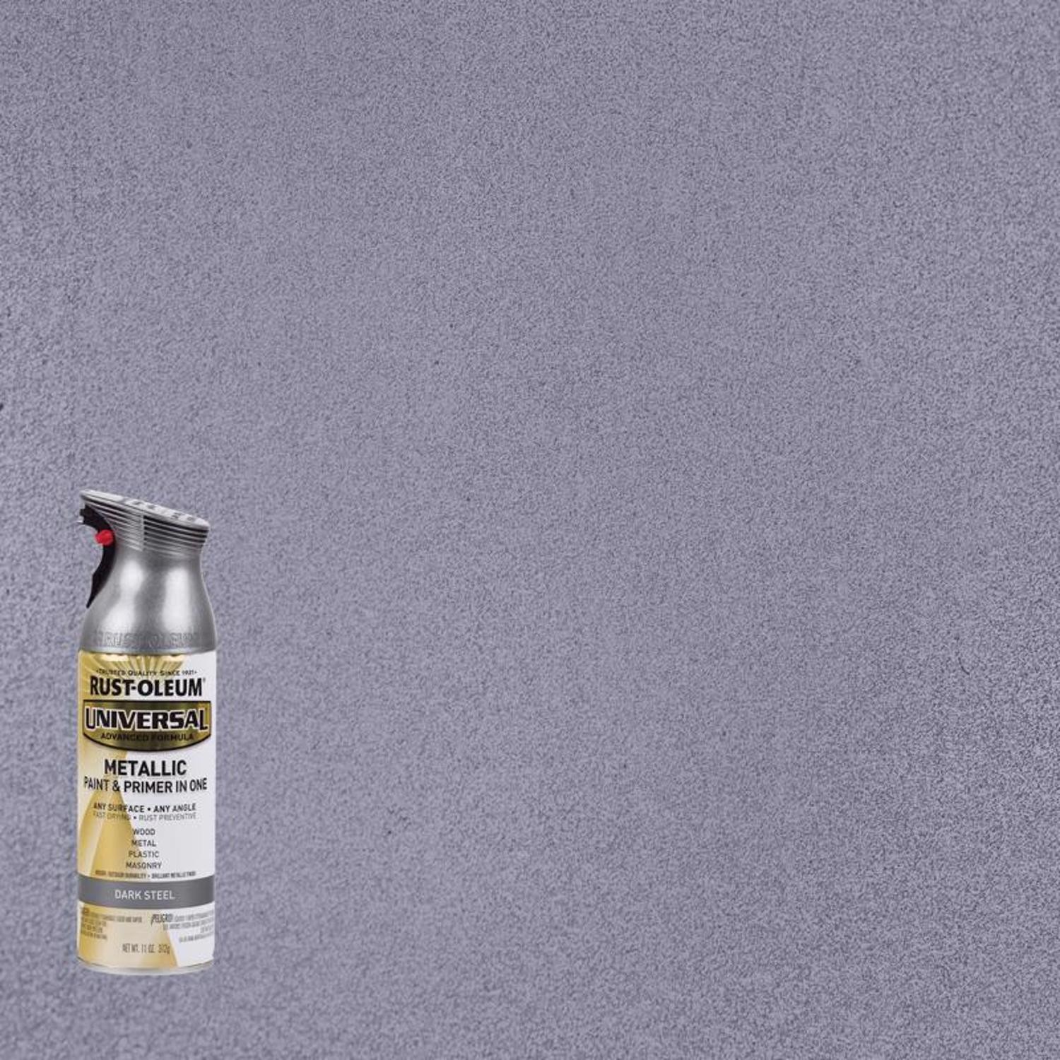 Rust-Oleum 262662 Universal All Surface Metallic Dark Steel Spray Paint 11 oz.