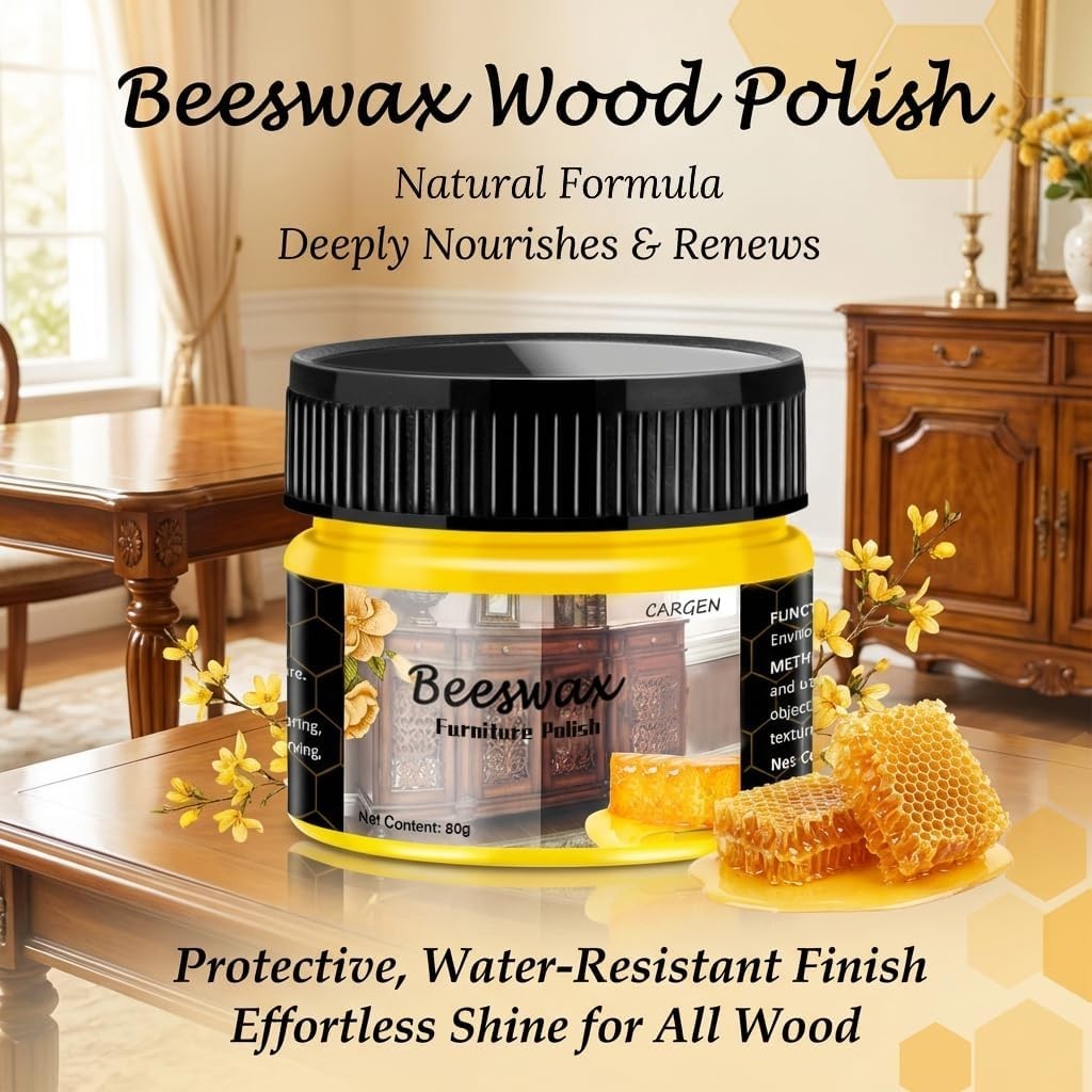 Beeswax Furniture Polish, Wood Seasoning Beeswax for Furniture Wood Wax for D…