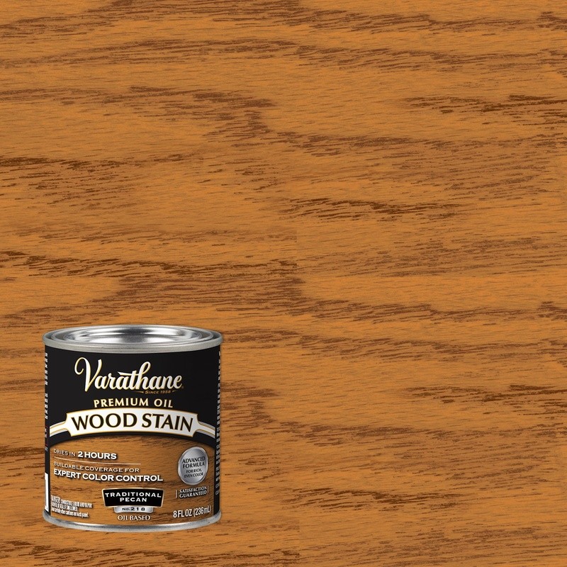 Traditional Pecan Oil Based Interior Wood Stain Furniture Cabinets Doors 4 Pack