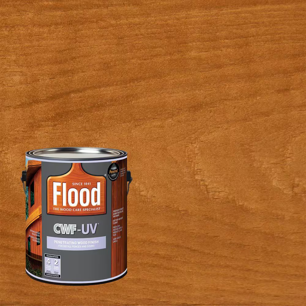 1 gal. Cedar Tone CWF-UV Waterproof Exterior Wood Finish Deck Patio Stain Fence