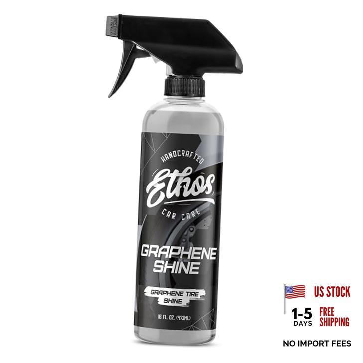 Ethos Graphene Shine – Trim & Tire Shine Spray, High 16 Fl Oz (Pack of 1)