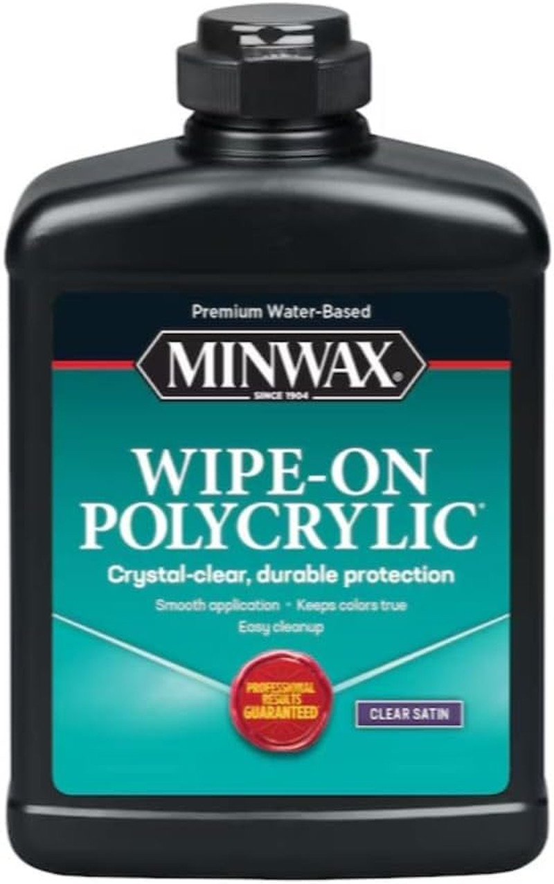 Water-Based Wipe-On Polyurethane, Satin, 1 Pint