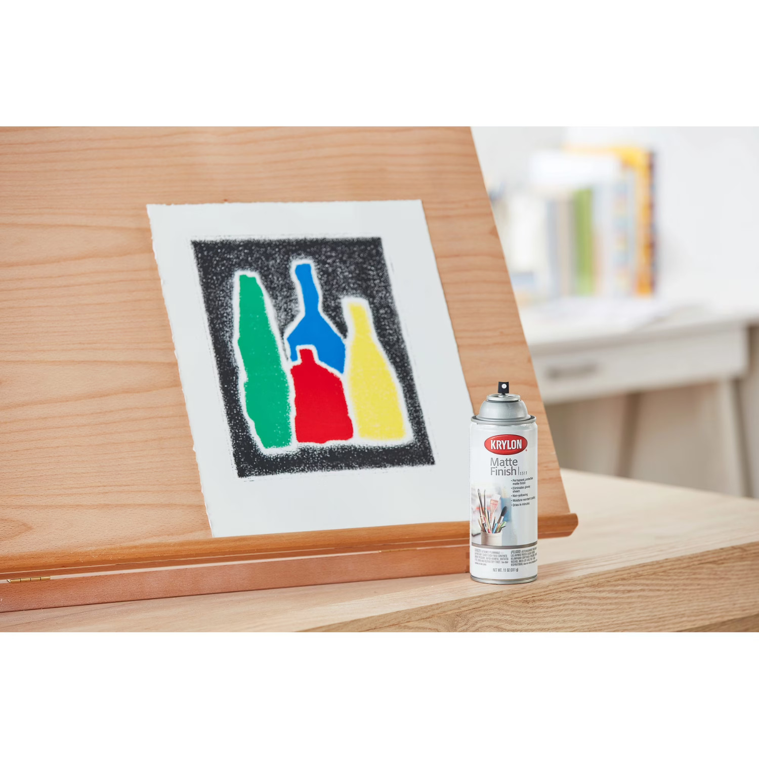 (6 pack) Krylon Matte Finish Spray Paint 11 oz, Multi-Surface, Clear