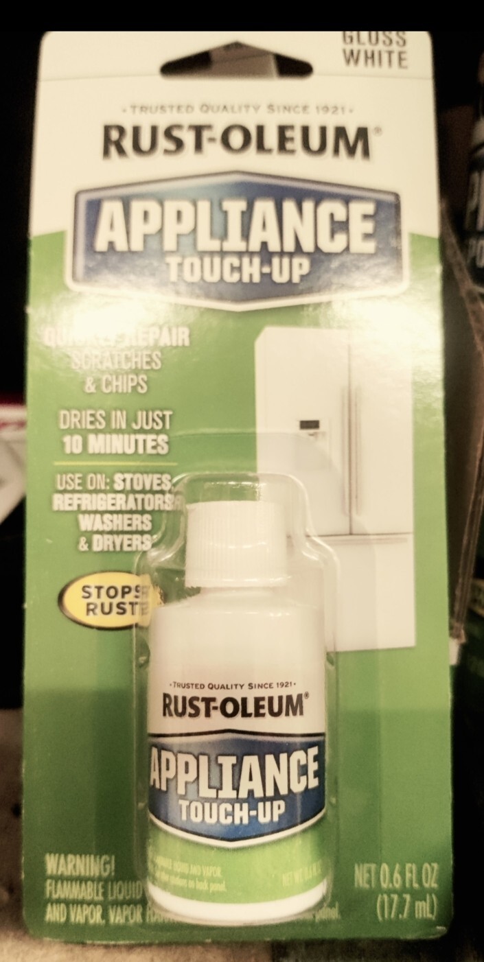 Rust-Oleum Specialty 0.6 oz. Gloss White Appliance Epoxy Touch-Up Paint:Fast S&H
