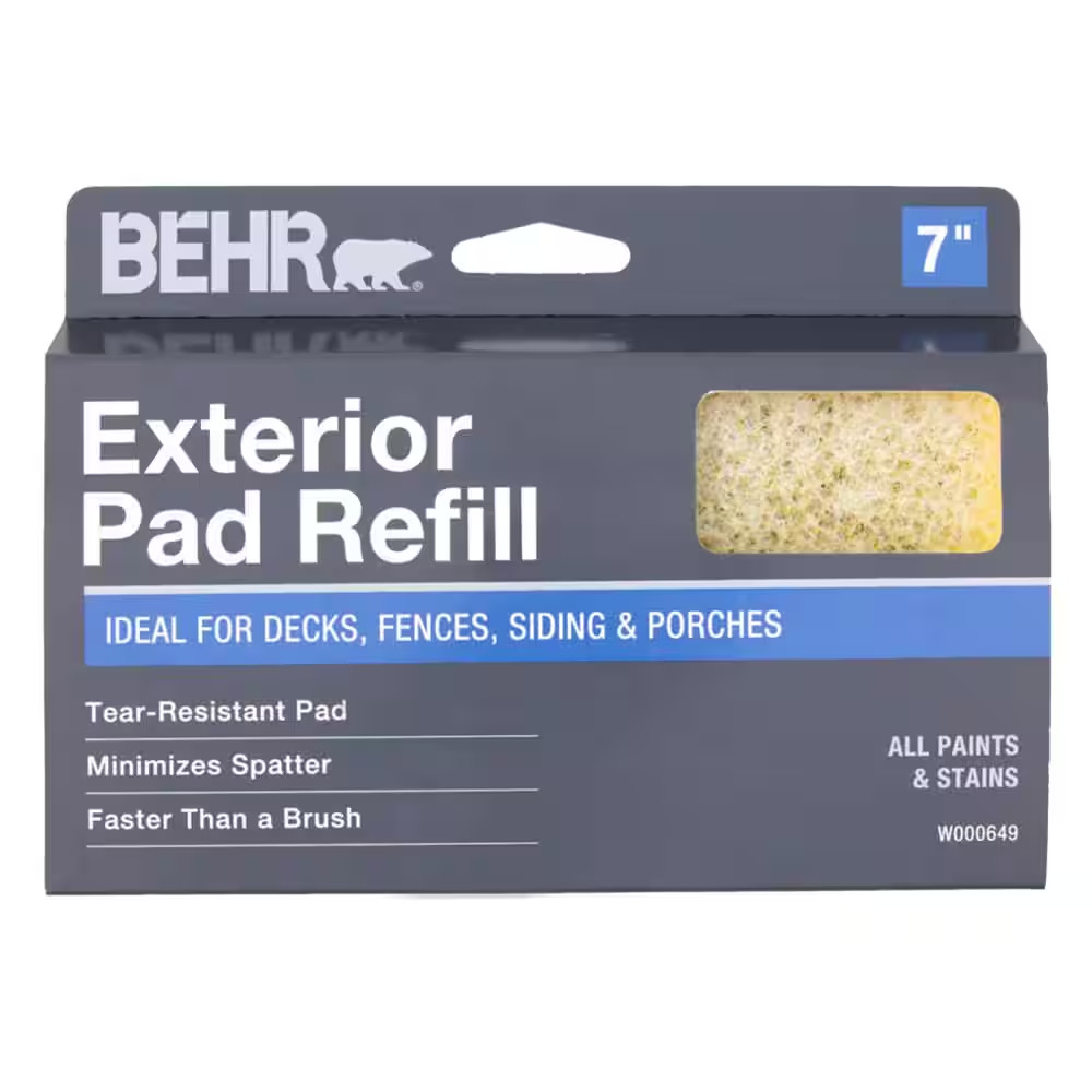 7 In. Exterior Stain Pad Applicator Refill