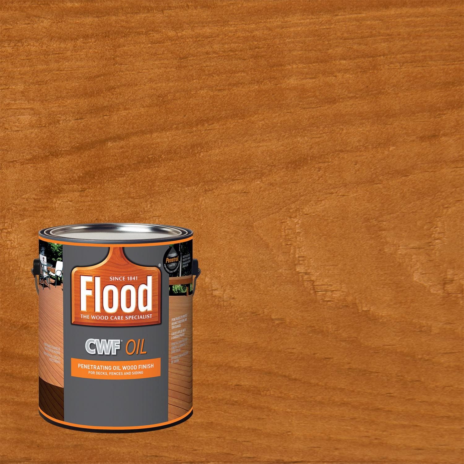 Flood Cwf-Uv Matte Cedar Water-Based Wood Finish 1 Gal. Pack Of 4