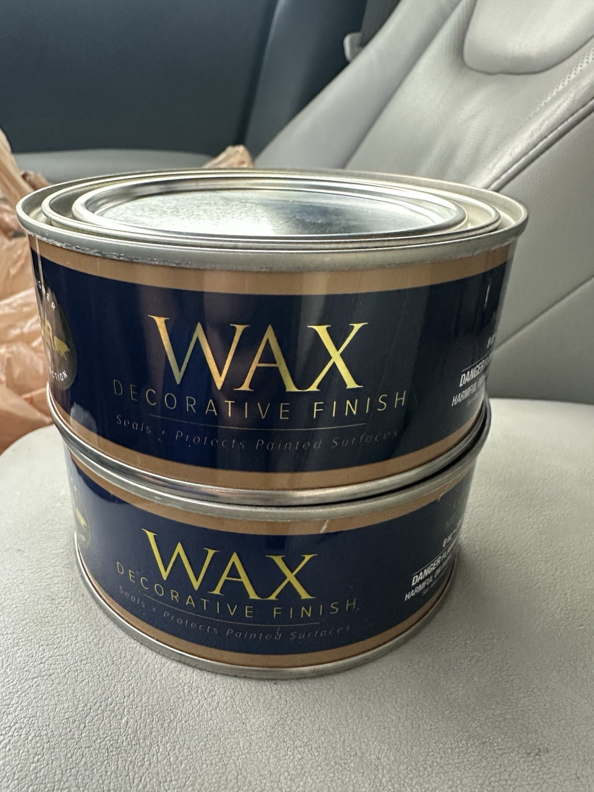 2 PACK BEHR PREMIUM 8 oz. Clear 7140 Interior Chalk Decorative Wax Finish