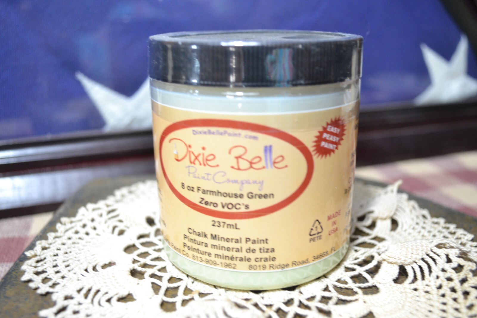 DIXIE BELLE CHALK MINERAL PAINT FARMHOUSE GREEN WATER BASED 8 oz BRAND NEW