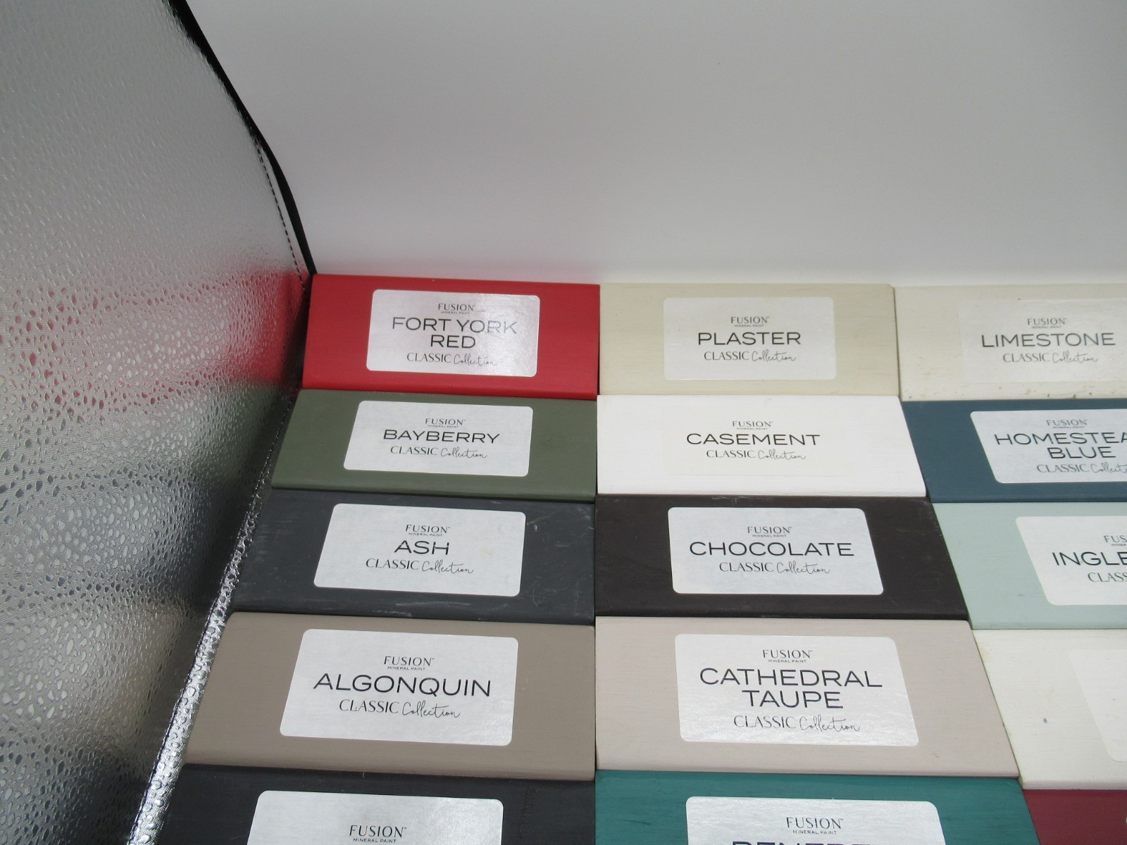 Fusion Mineral Paint Sample Blocks (Lot Of 52)