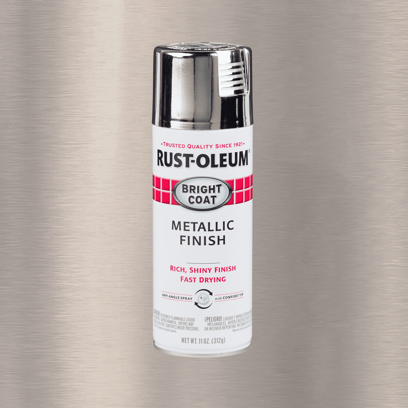 Metallic Chrome Spray Paint, Bright Coat Finish, 11 oz Aerosol Can