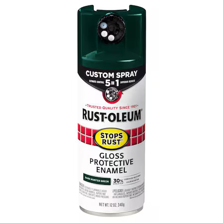 Rust-Oleum 376902 Rust Preventative Spray Paint, Dark Hunter Green, Gloss,