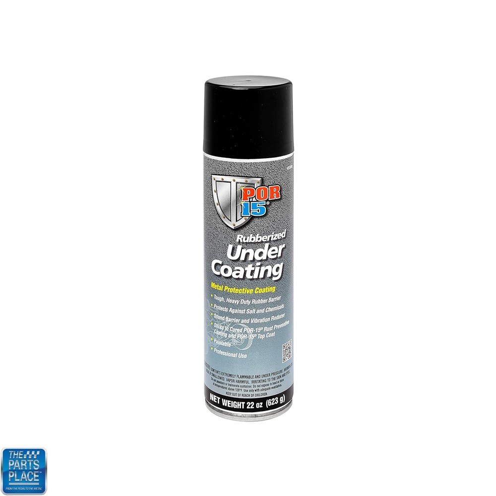 POR-15 Rubberized Undercoating Spray Can Paint Black Metal Protective Coating