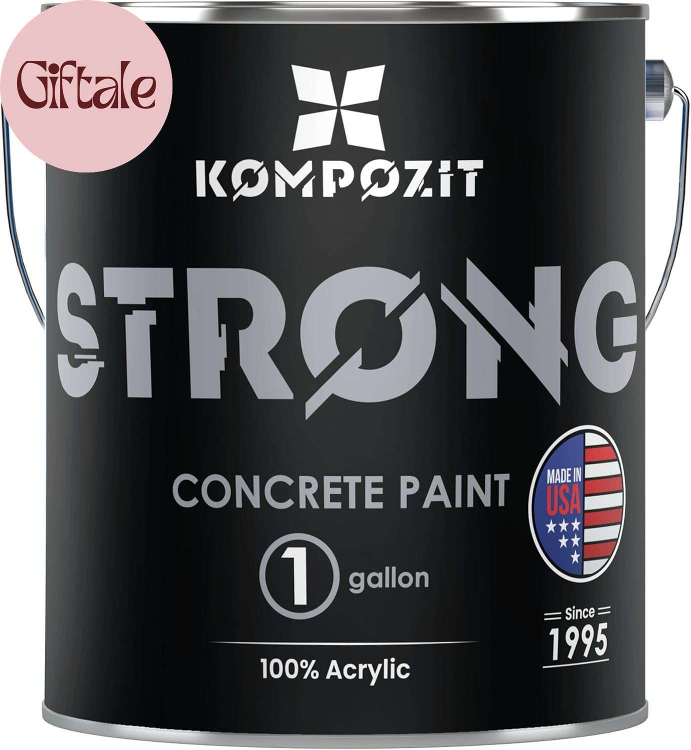 Dove Gray Concrete Floor Paint 1 Gallon | Satin Finish | Interior/Exterior – 100