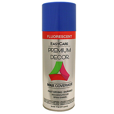 EasyCare PDFL5-AER Premium Decor Fluorescent Spray Paint, Neon Blue, 11 oz. –
