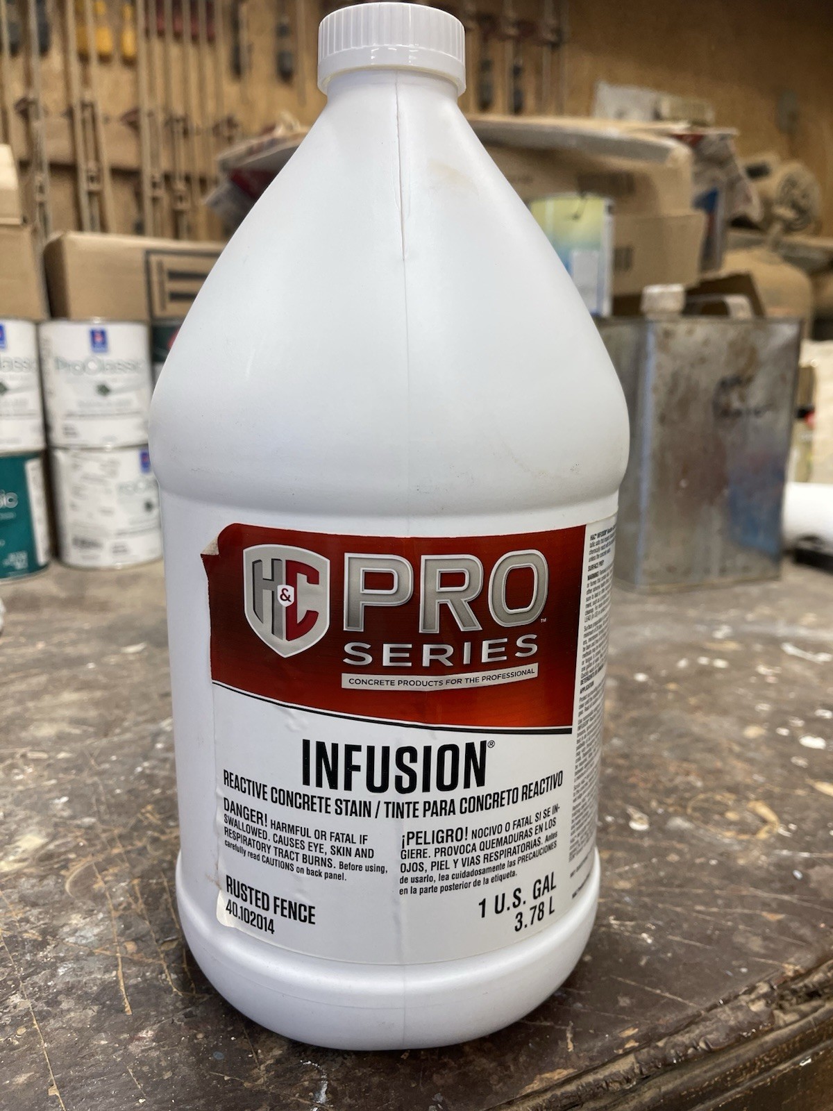 H&C Infusion Pro Series Reactive Acid Concrete Stain/ Rusted Fence / Gallon