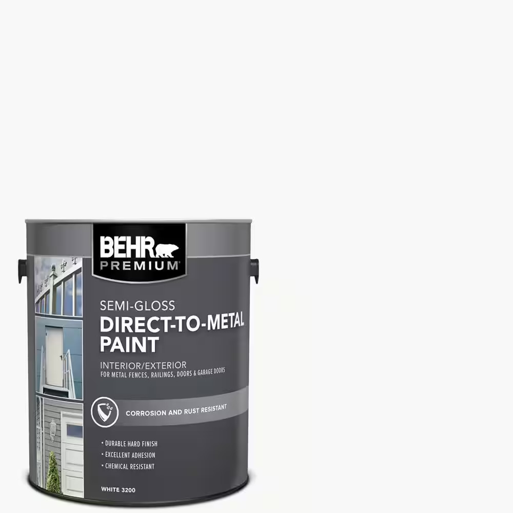 1 Gal. White Semi-Gloss Direct to Metal Interior/Exterior Paint