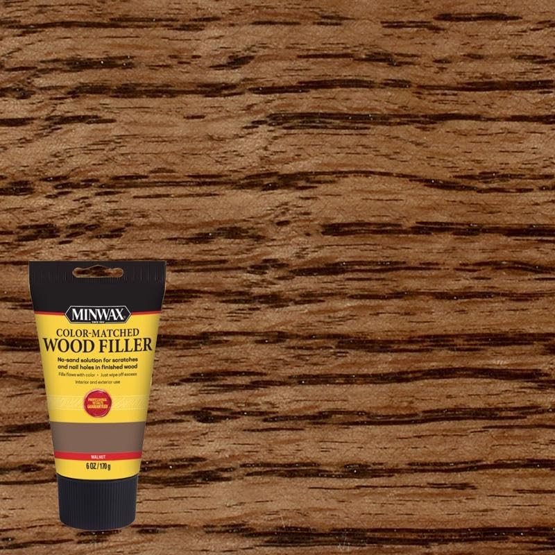 Minwax Color-Matched Wood Filler, Walnut, 6 oz 0, Walnut